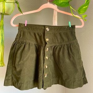 American Eagle Outfitters | High Rise A-Line Corduroy Skirt | Size: 0